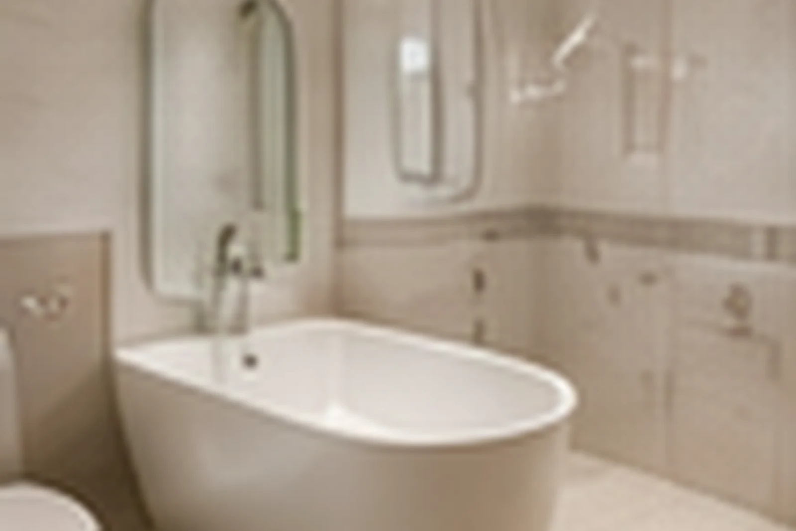 Spotless bathroom with hotel-style towels and daylight