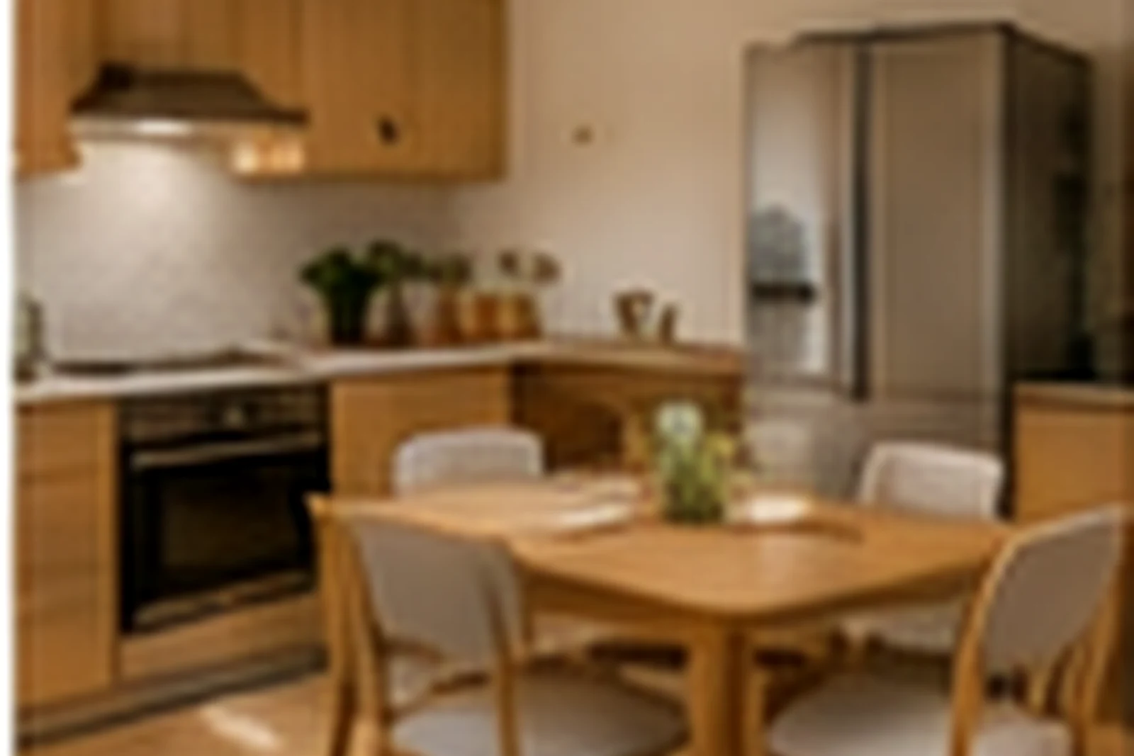 Clean modern kitchen ready for guest arrival